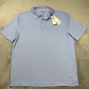 Kenneth Cole Golf Polo Men’s XL Blue Polyester Short Sleeve Stretch Performance
